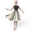 Elegant Gored Dress Marvelous Designer 5 Garment File Dress Template
