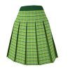 Skirt with Stitched Top Box Pleats