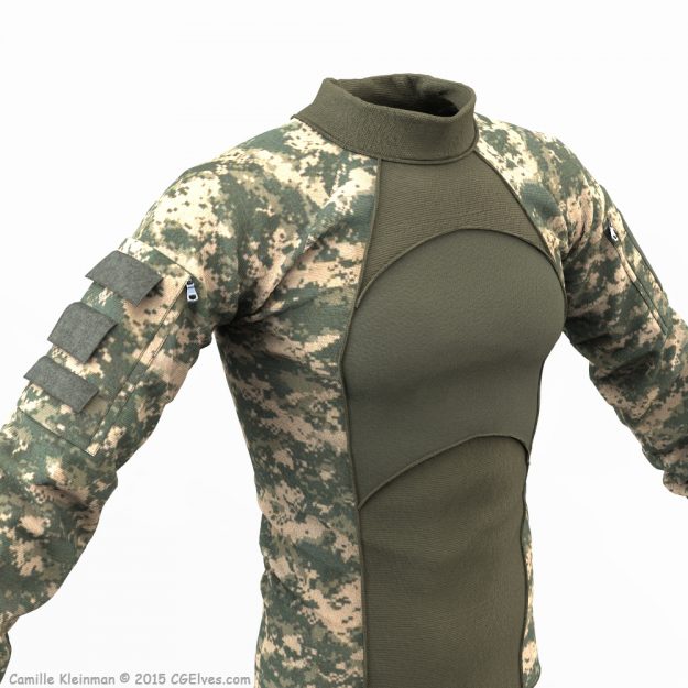 Download 3D Military Clothing Free Combat Shirt 2 Model