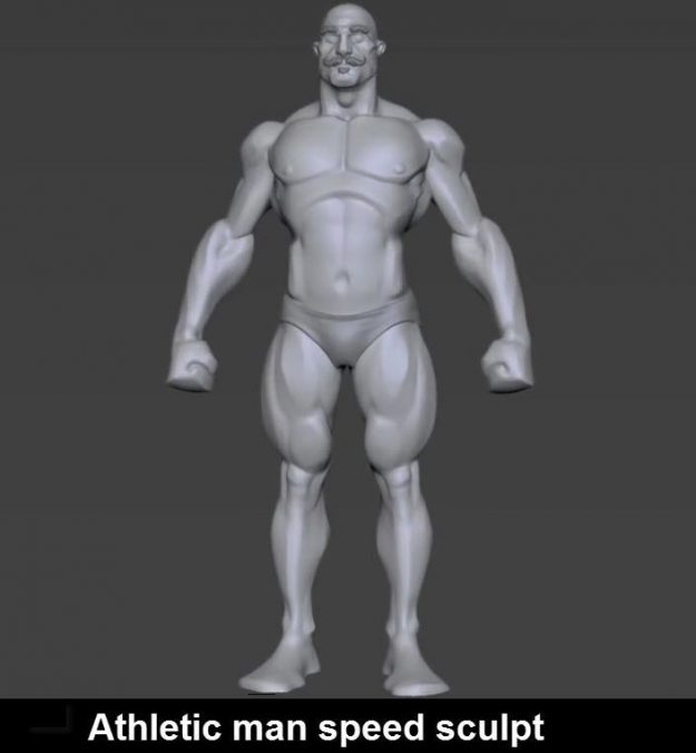 Athletic man speed sculpt