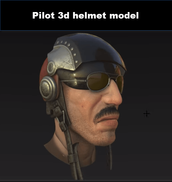 Texturing a Pilot 3d Helmet Model in Substance Painter Video Tutorial