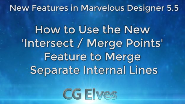 Marvelous Designer 5.5 New Features Merge Internal Lines