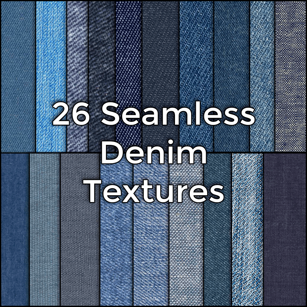 Seamless Tiling Denim Jeans Fabric 