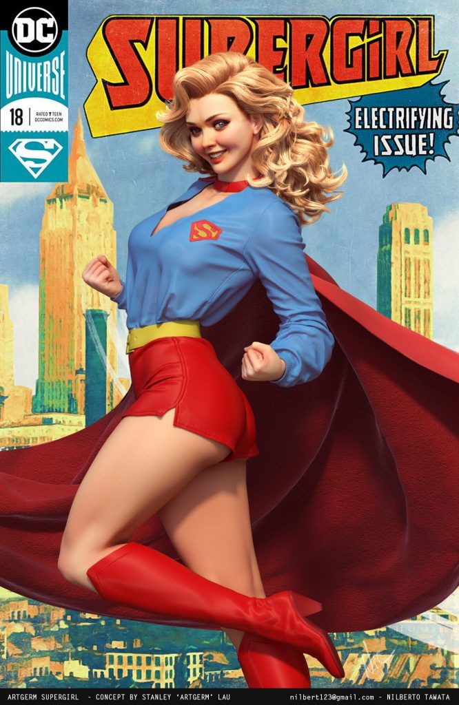 Marvelous Designer Capes Supergirl Outfit